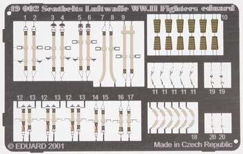 Eduard SeatbeltsLuftwaffe WWII Fighters 1/48