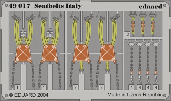 Eduard  Seatbelts Italy 1/48