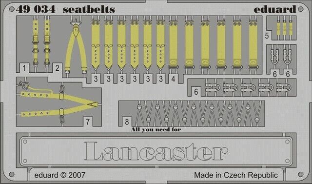 Eduard Seatbelts Lancaster 1/48