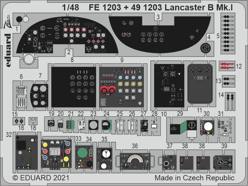 Eduard Lancaster B Mk.I Cockpit 1/48