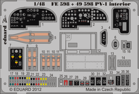 Eduard PV-1 Interior S.A. 1/48.