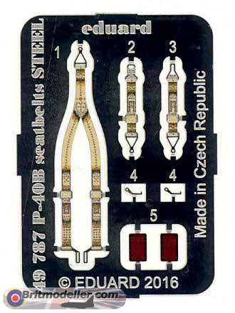 Eduard Seatbelts P-40B 1/48 Steel
