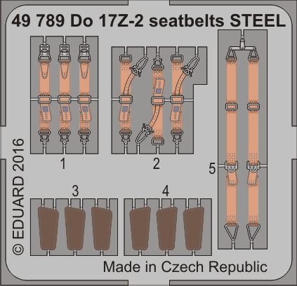 Eduard Seatbelts Do 17Z-2 1/48 Steel