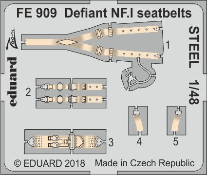 Eduard Seatbelts Defiant NF.I 1/48 Steel