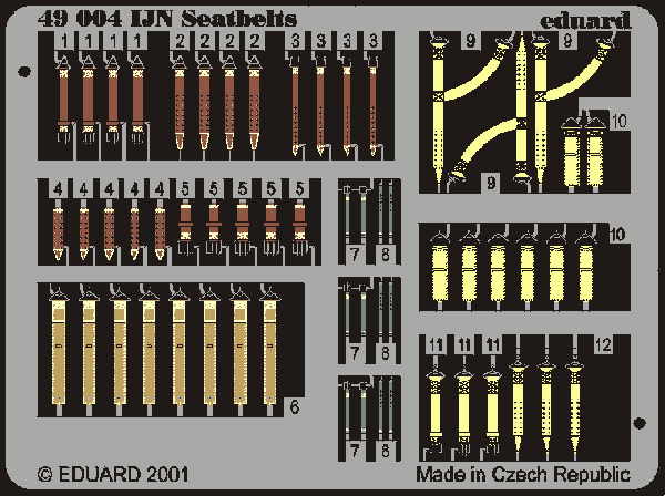 Eduard Seatbelts IJN WWII 1/48