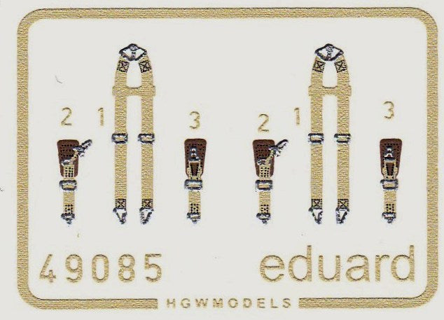 Eduard Seatbelts Luftwaffe WWII Bombers 1/48 Super Fabric