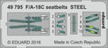 Eduard Seatbelts F/A-18C Steel for Kinetic kit 1/48