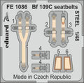 Eduard Seatbelts Bf 109C 1/48 STEEL