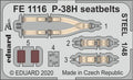 Eduard Seatbelts P-38H 1/48 STEEL