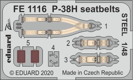 Eduard Seatbelts P-38H 1/48 STEEL