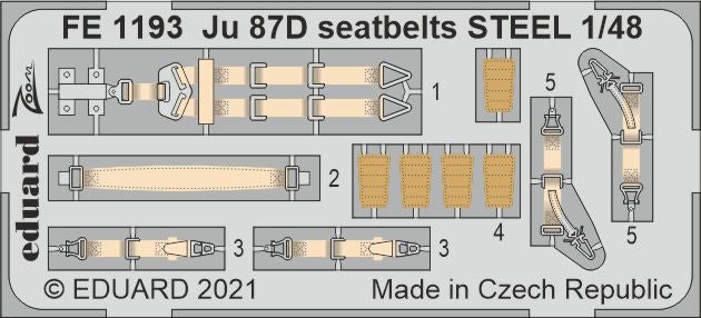 Eduard Seatbelts Ju 87D 1/48 Steel.