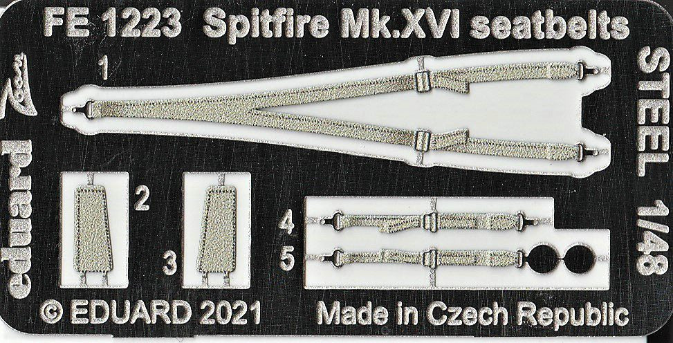 Eduard Seatbelts Spitfire Mk.XVI 1/48 STEEL