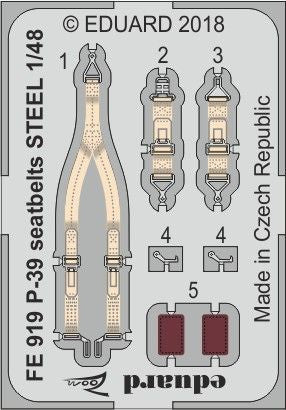 Eduard Seatbelts P-39 1/48 STEEL