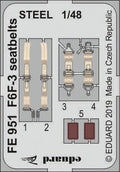 Eduard Seatbelts F6F-3 1/48 Steel