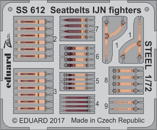 Eduard Seatbelts IJN Fighters Steel 1/72