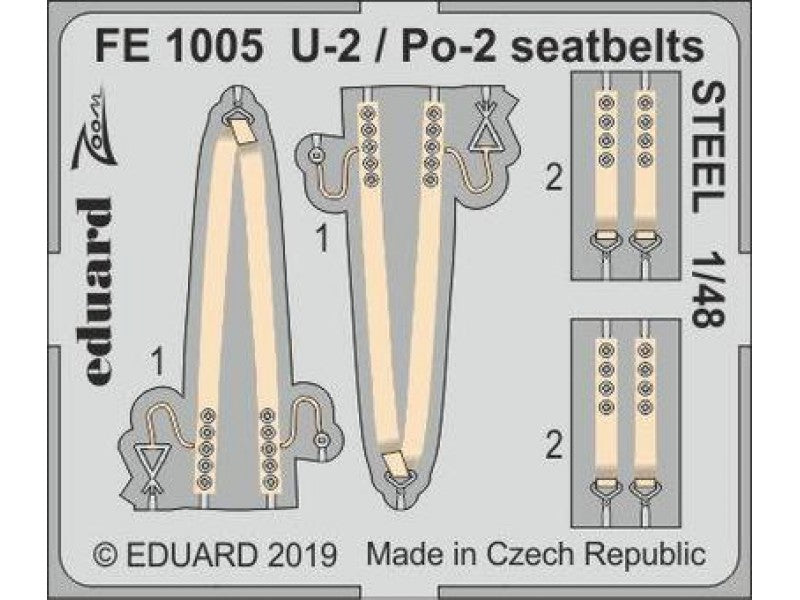 Eduard Seatbelts U-2/Po-2 1/48 Steel