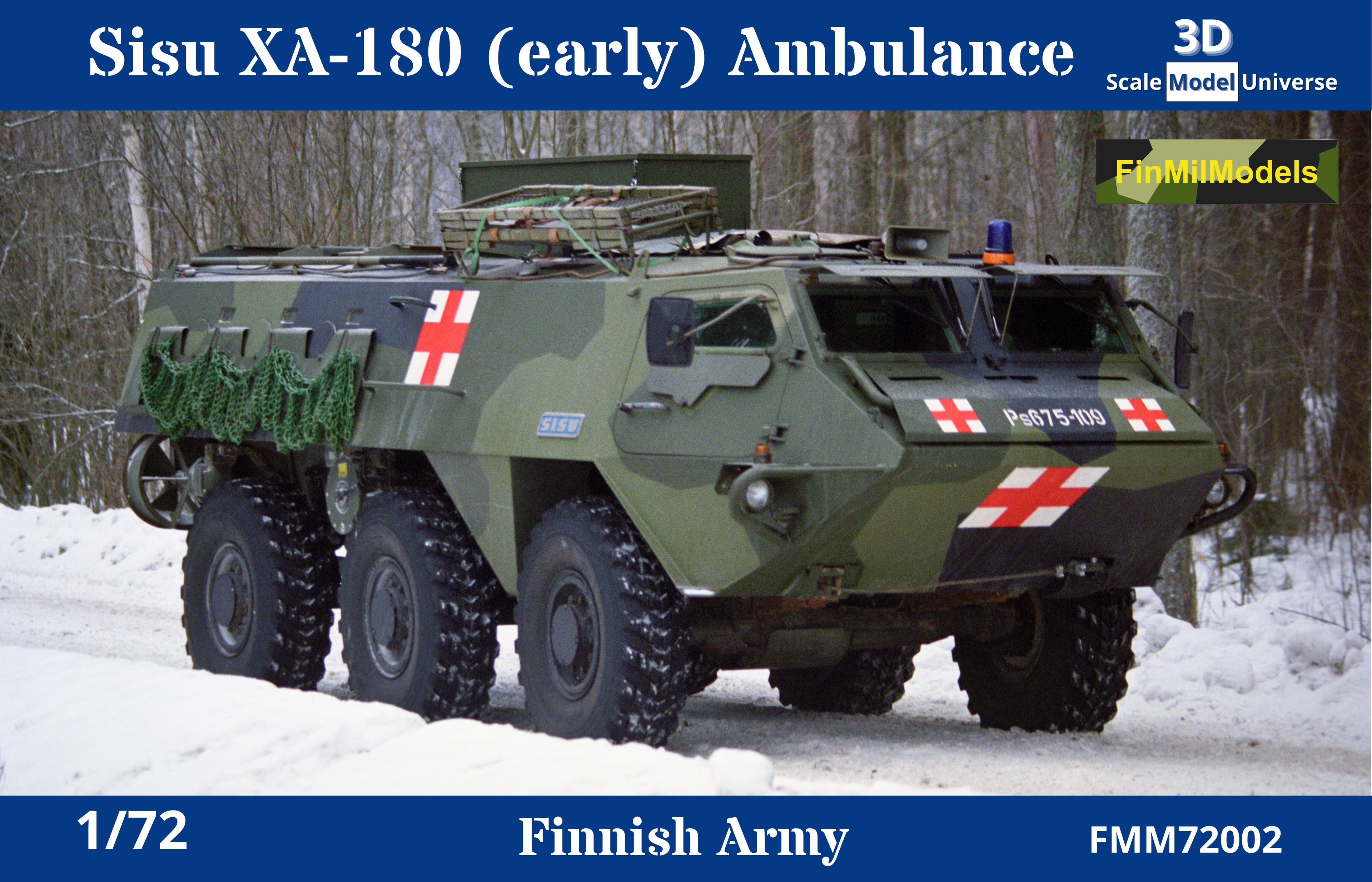 Sisu XA-180 (early) Ambulance Finnish Army