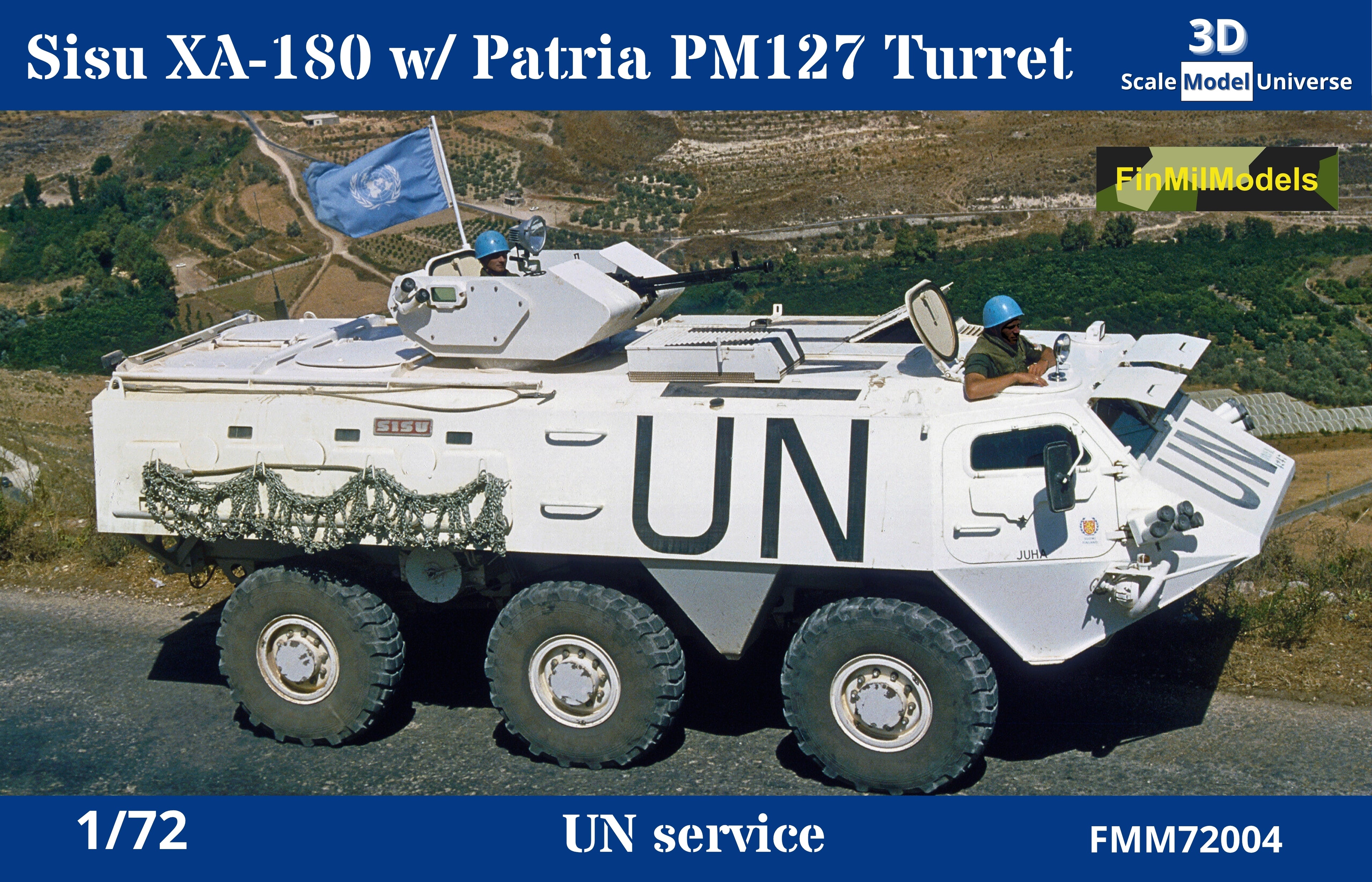 Sisu Xa-180 w/Patria PM127 Turret UN Service