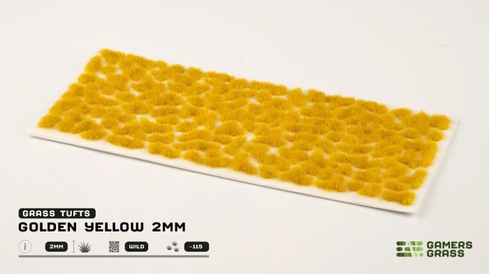 Gamersgrass 2mm Tufts Golden Yellow