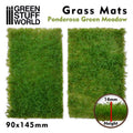 GSW 10338 Grass Mats Cut-Out Ponderosa Green Meadow 14mm