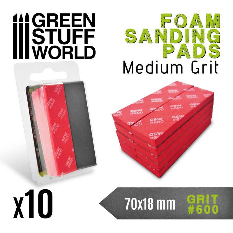 GSW 10771 Foam Sanding Pads Grit 600