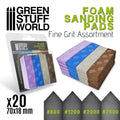 GSW 10976 Foam Sanding Pads - Fine Grit Assortment x20. 80 x 100mm