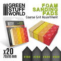 GSW 10977 Foam Sanding Pads - Coarse Grit Assortment x20. 80 x 100mm