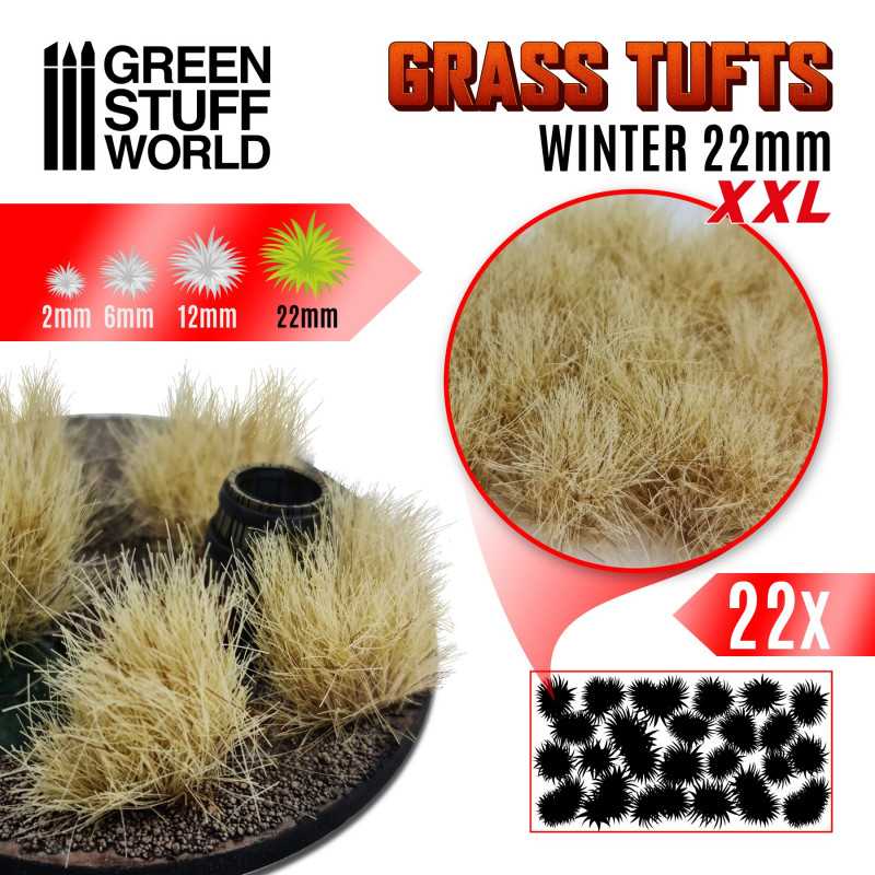 GSW 11451 Grass Tufts XXL Winter 22mm