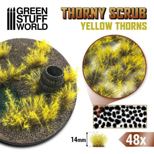 GSW 11502 Thorny Scrub Tufts Yellow Thorns 14mm