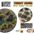 GSW 11503 Thorny Scrub Tufts Spiky Burnt Yellow 14mm