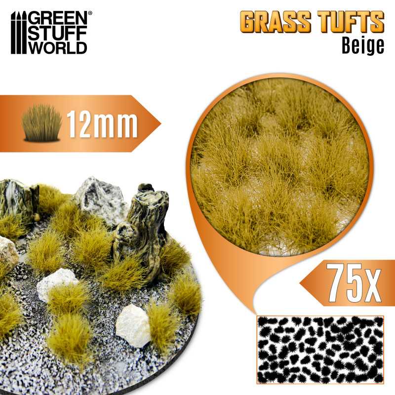 GSW 12937 Grass Tufts Beige 12mm