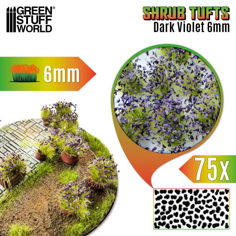 GSW 13007 Shrub Tufts Dark Violet  6mm