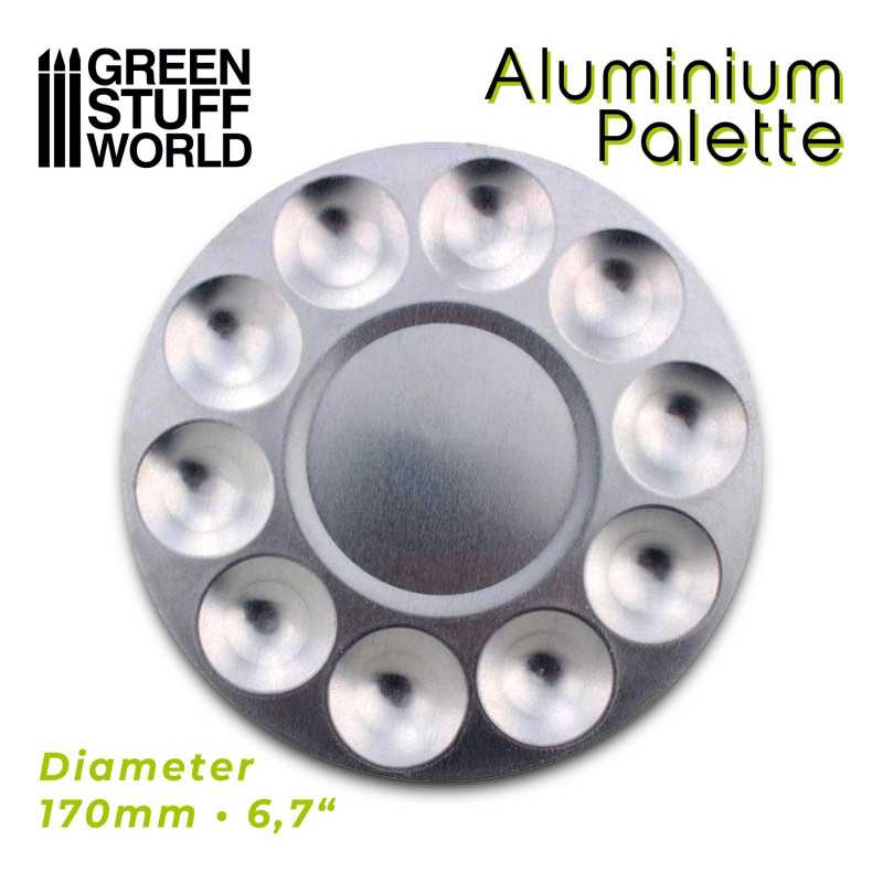 GSW 1694 Aluminium Round Mixing Palette 10 Wells