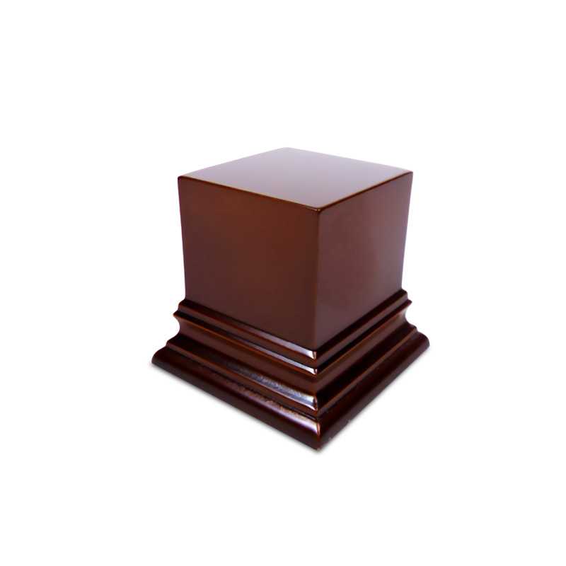 GSW 1802 Square Top Display Plinth 4x4 cm - Hazelnut Brown