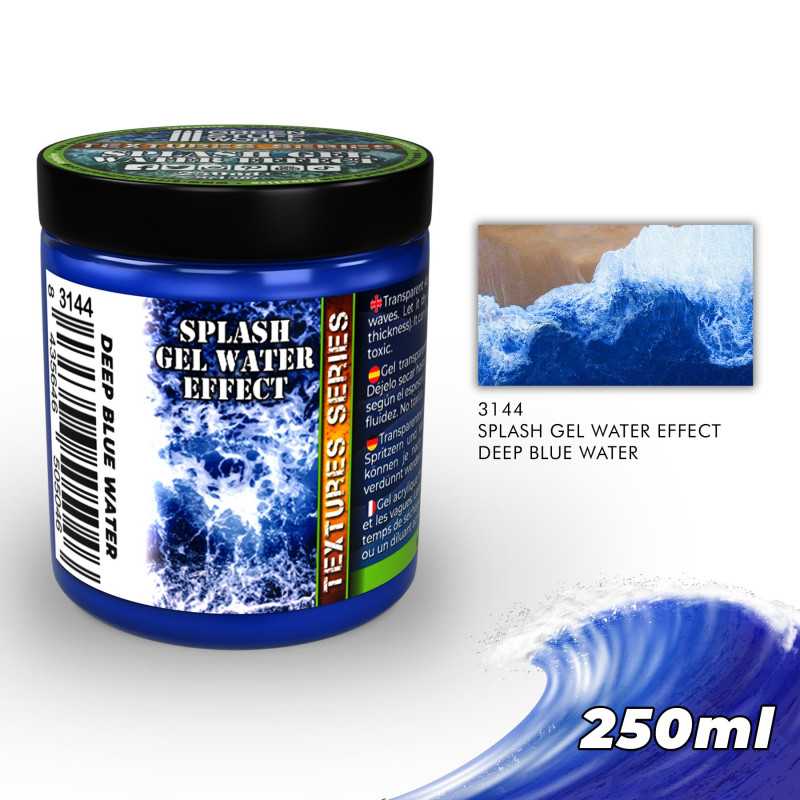 Texture Series Splash Gel Water Effect. Deep Blue Water 250ml