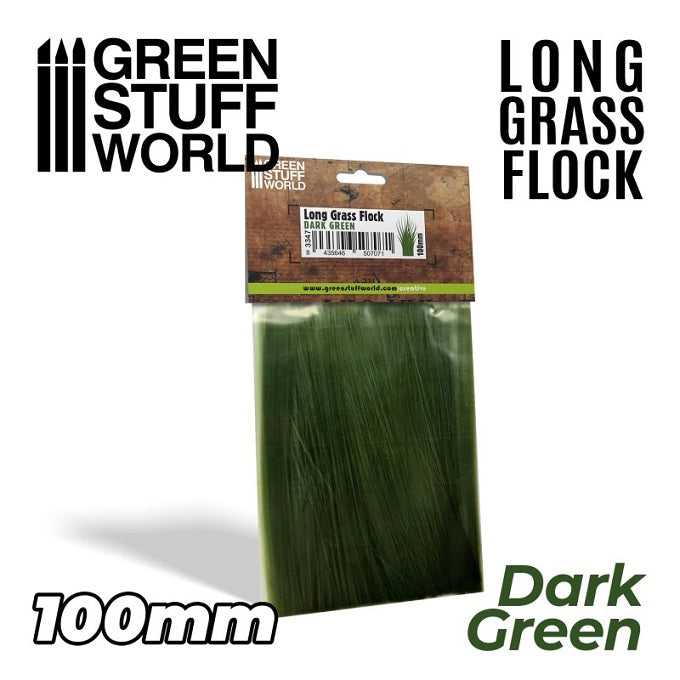 GSW 3347 Long Grass Flock Dark Green