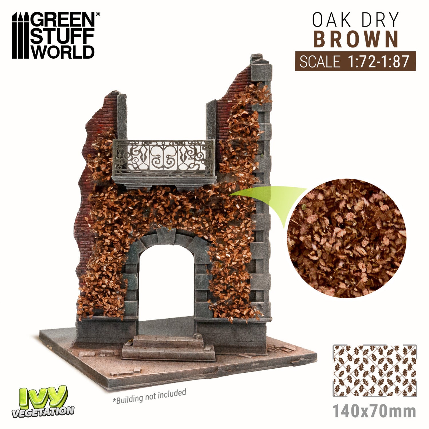 GSW 4637 IVY Vegetation Oak Dry - Brown - Small