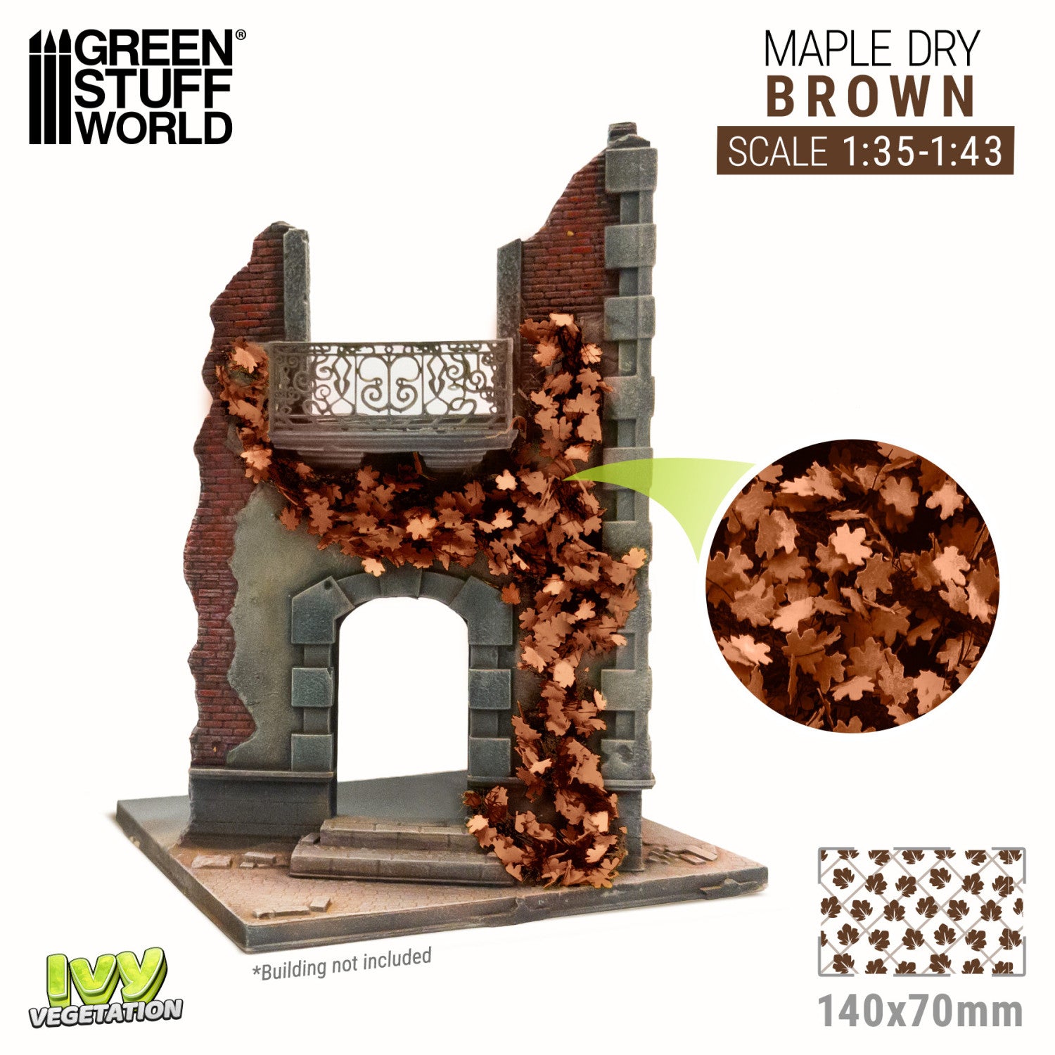 GSW 4644 IVY Vegetation Maple Dry - Brown - Large