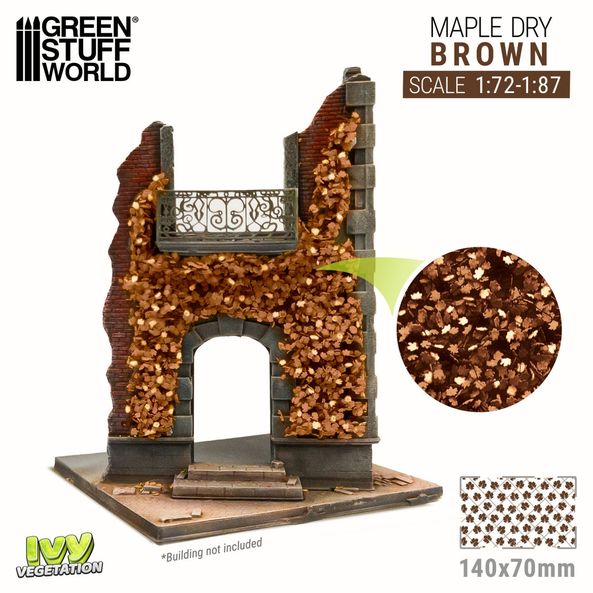 GSW 4645 IVY Vegetation Maple Dry - Brown - Small