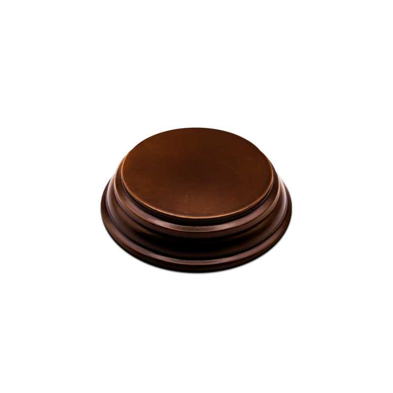 GSW 4993 Round Wood display bases 5 cm - Hazelnut