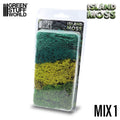 GSW 9325 Scenery Island Moss - mix 1. Green Mix
