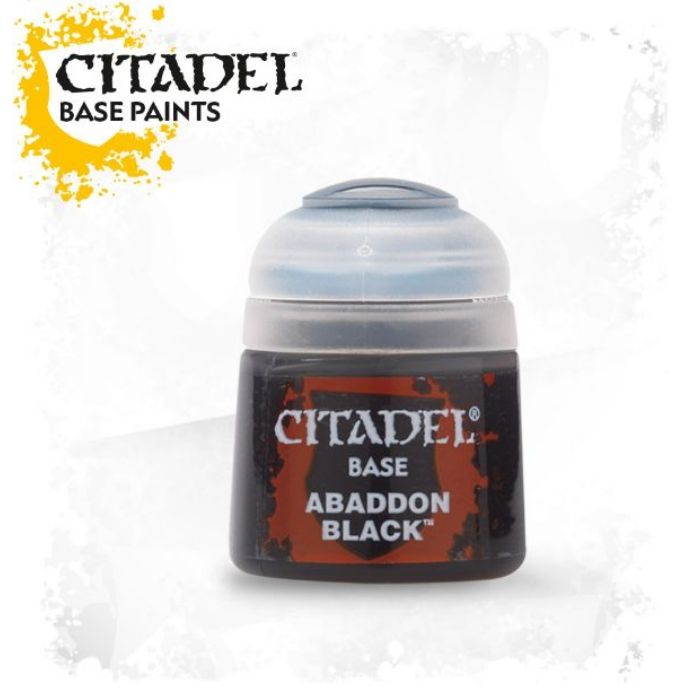 Warhammer Color Base Abaddon Black 12ml. 21-25