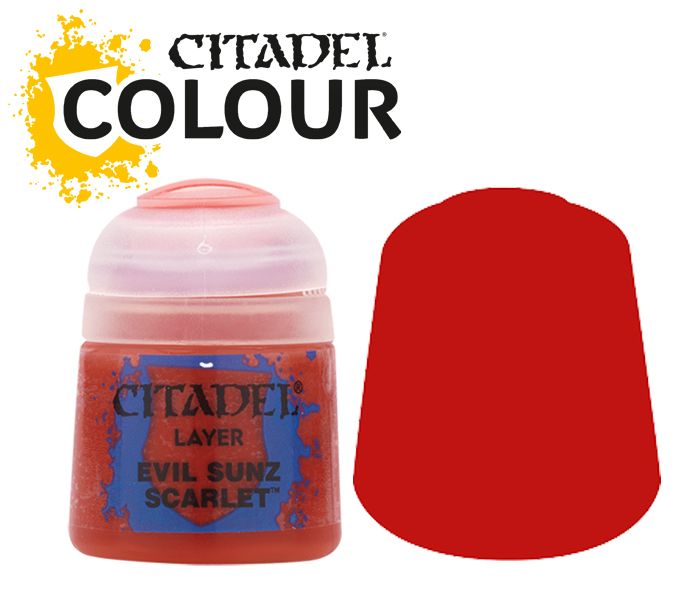 Warhammer Color Layer Evil Sunz Scarlet 12ml. 22-05
