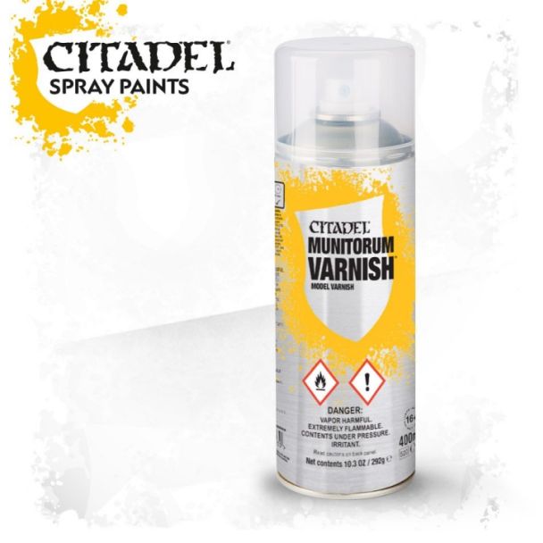 Citadel Spray Munitorum Varnish 400ml. 62-03
