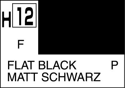 Mr.Hobby Aqueous H-12 Flat Black