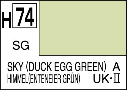 Mr.Hobby Aqueous H-74 Sky (Duck Egg Green)