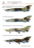 Hadmodel 1/48 decals. MiG 21 Bis/UM Finland Air-Force