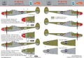 Hadmodel 1/72 decals. P-38 F/G