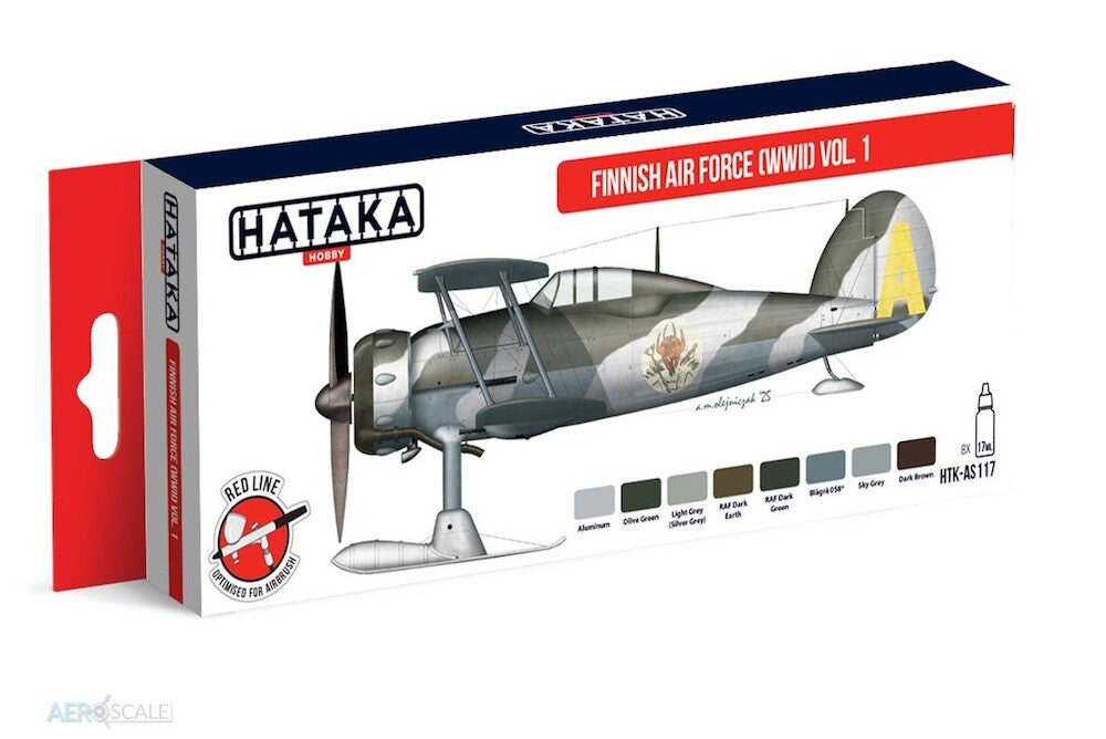 Hataka Finnish Air Force (WWII) Vol.1 paint set (Red Line)