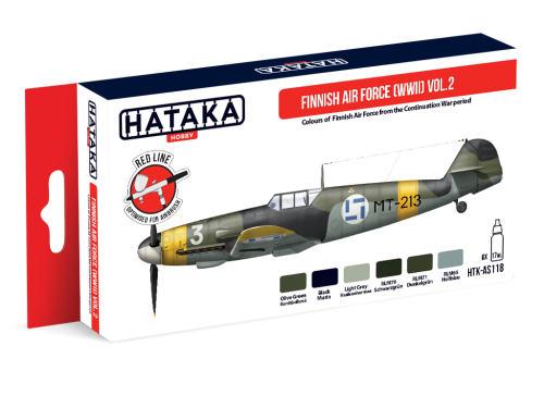 Hataka Finnish Air Force (WWII) Vol.2 paint set (Red Line)